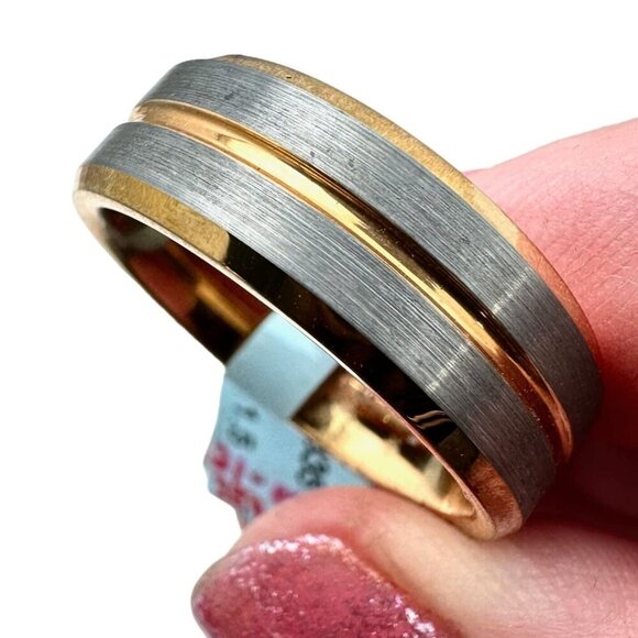 Tungsten Carbide Jewelry - Tungsten Carbide Mens Ring Original Tag Attached Size 11.5 Comfort Fit